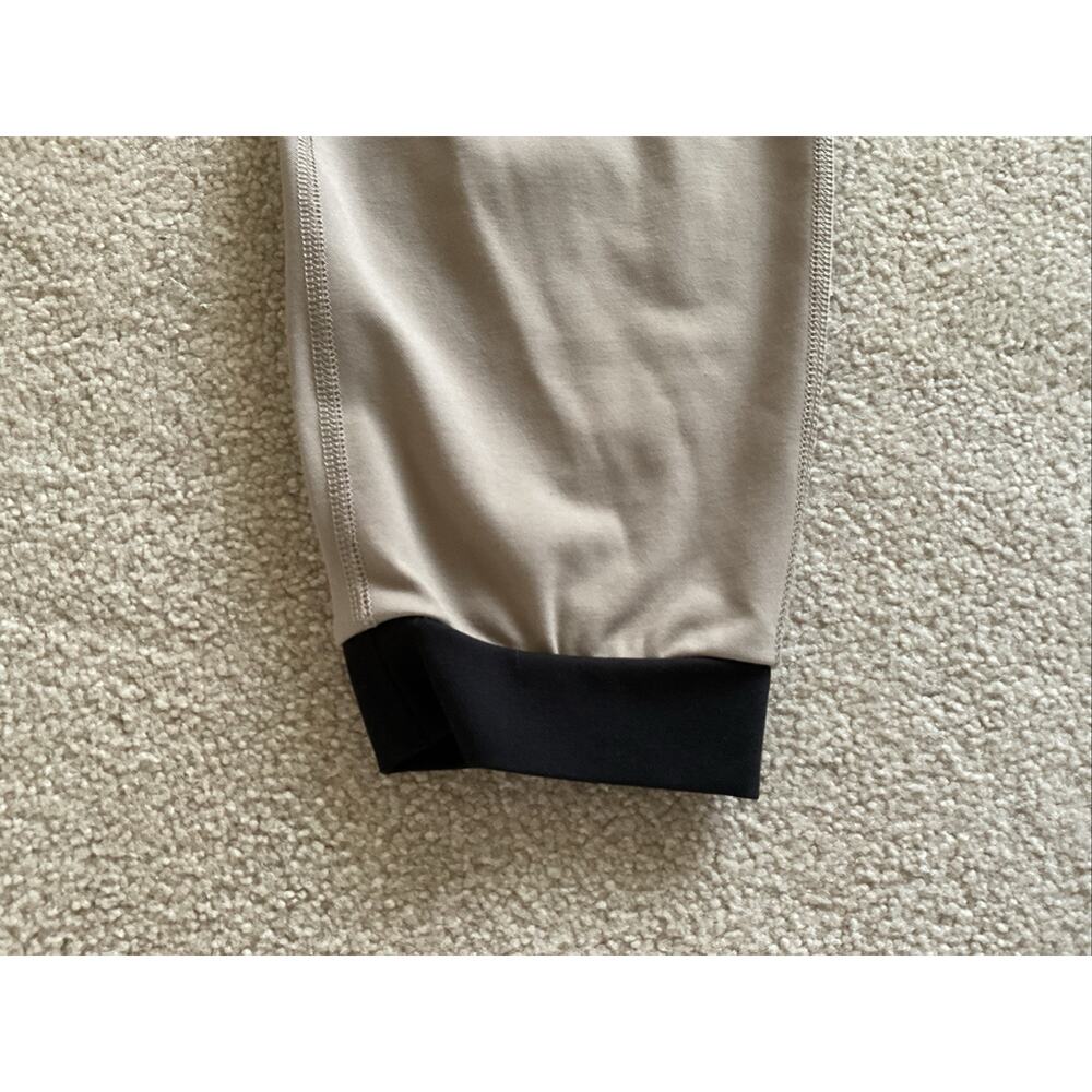 Bylt Joggers Mens XXL Beige Premium Workout Lounge Stretch Zipper Pockets - Picture 4 of 9